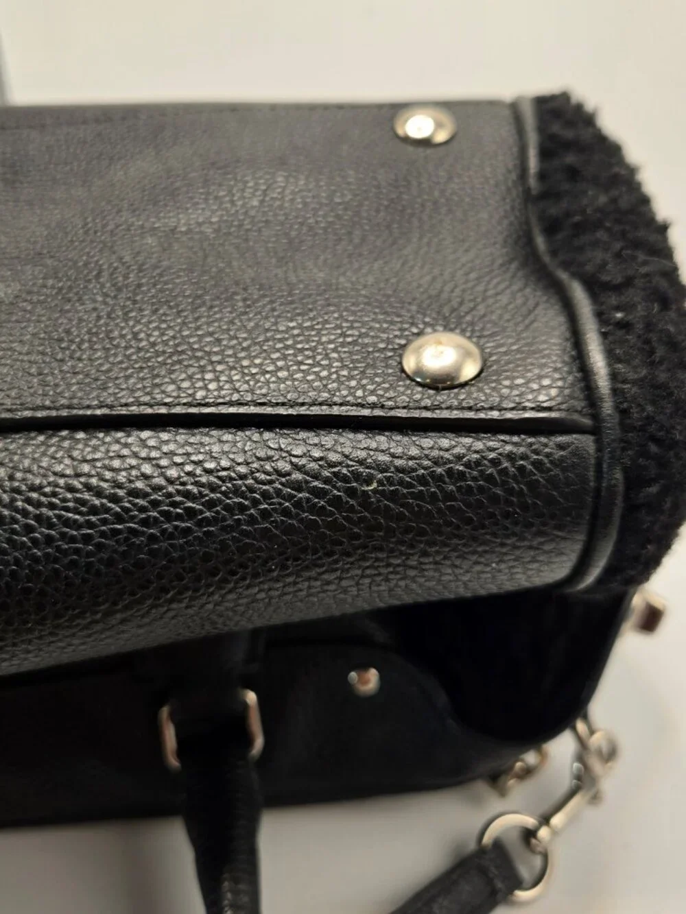 Coach Bennett Mini Satchel, Crossbody pebbled Leather with shoulder strap black